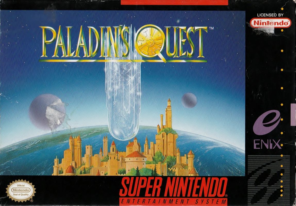Paladin's Quest box art for Super Nintendo